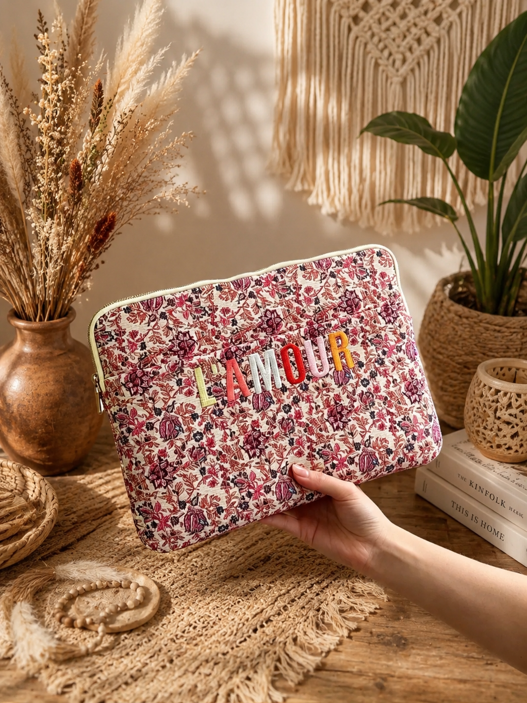 Pochette d’ordinateur bohème
