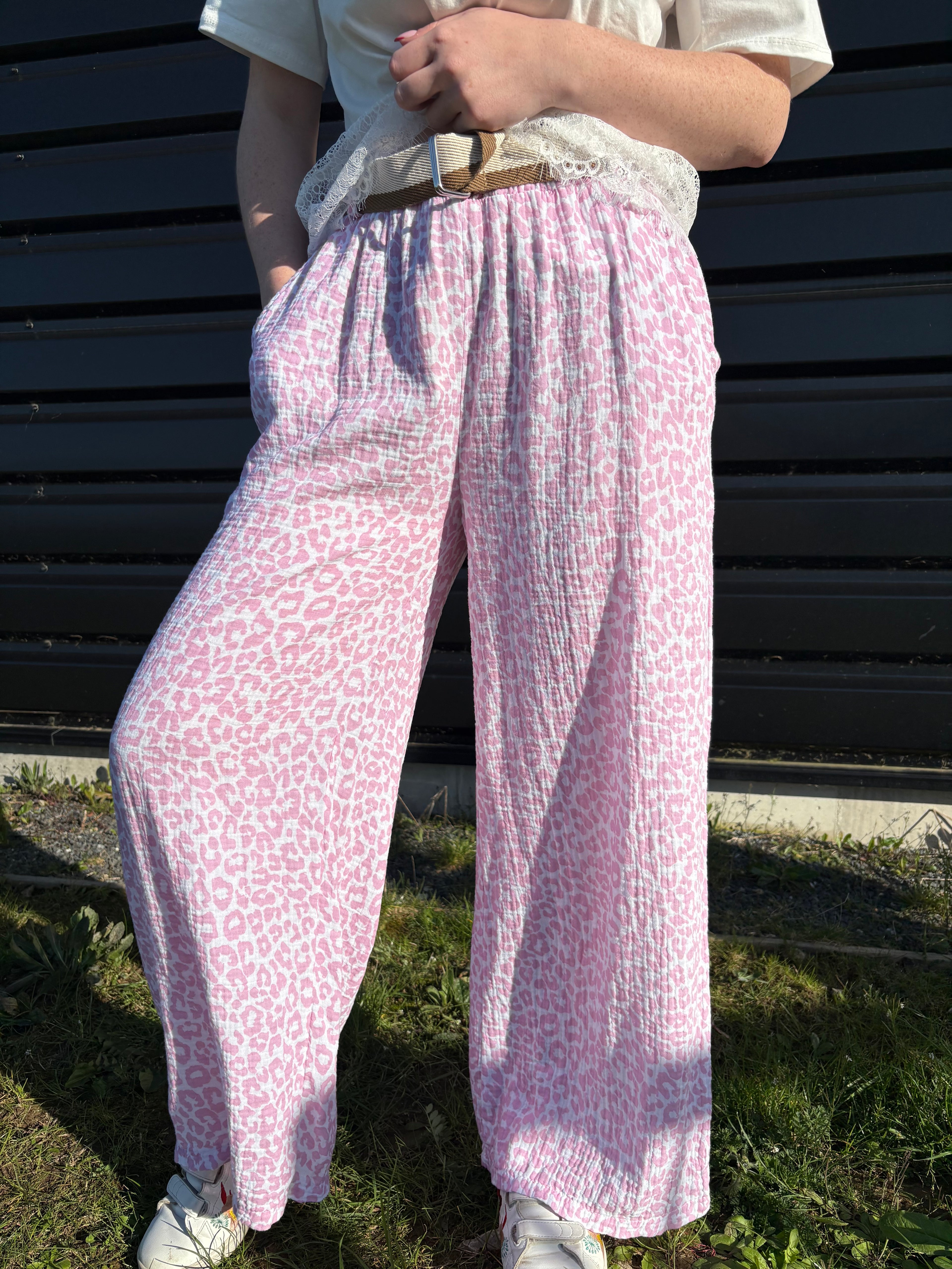 Pantalon Léo gaz de coton