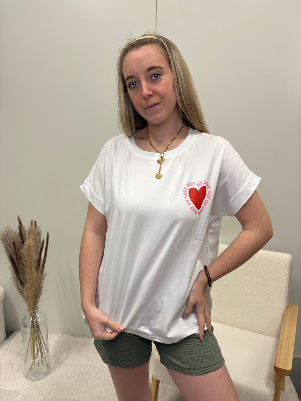 T shirt que du love