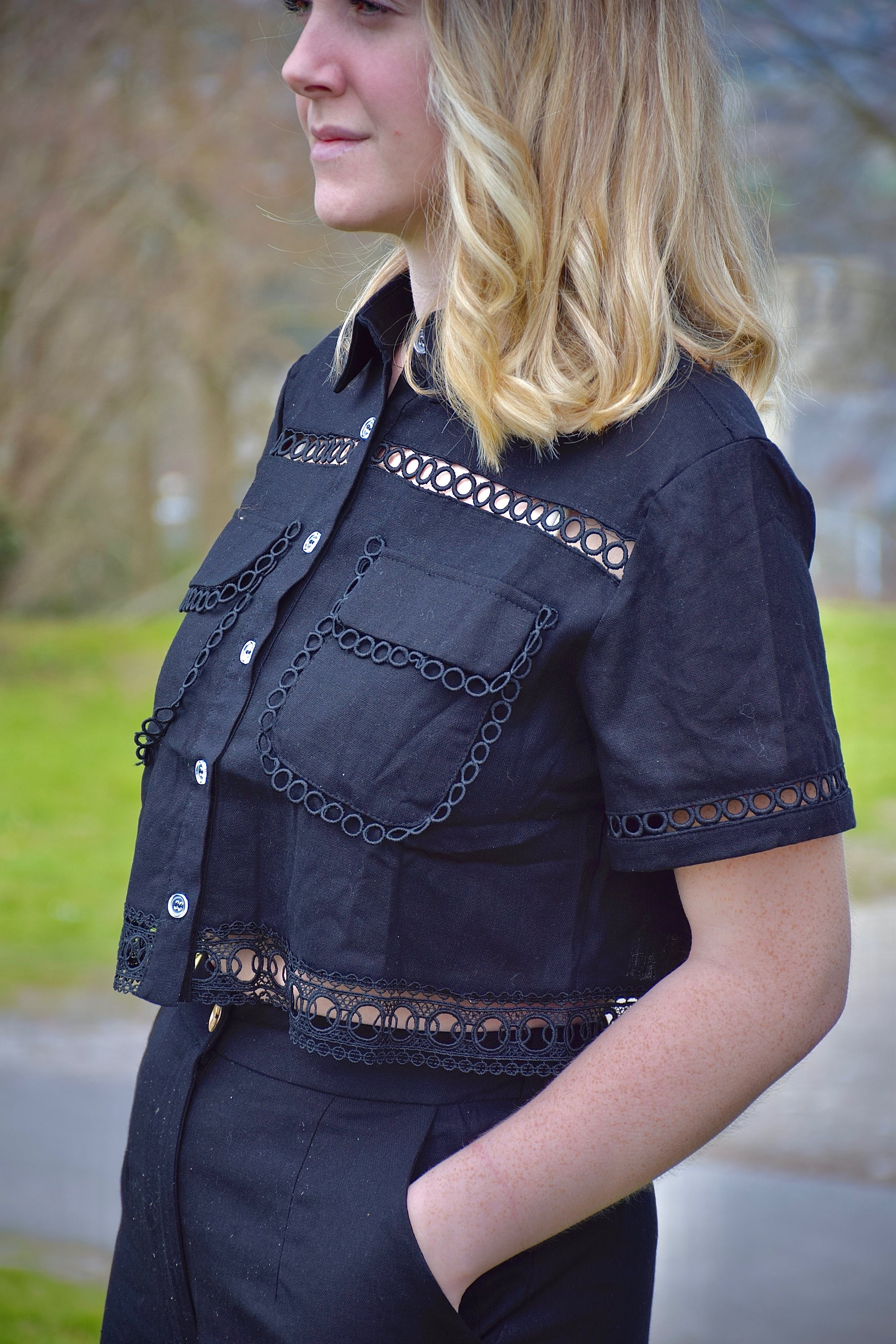 Chemisier noir Judith