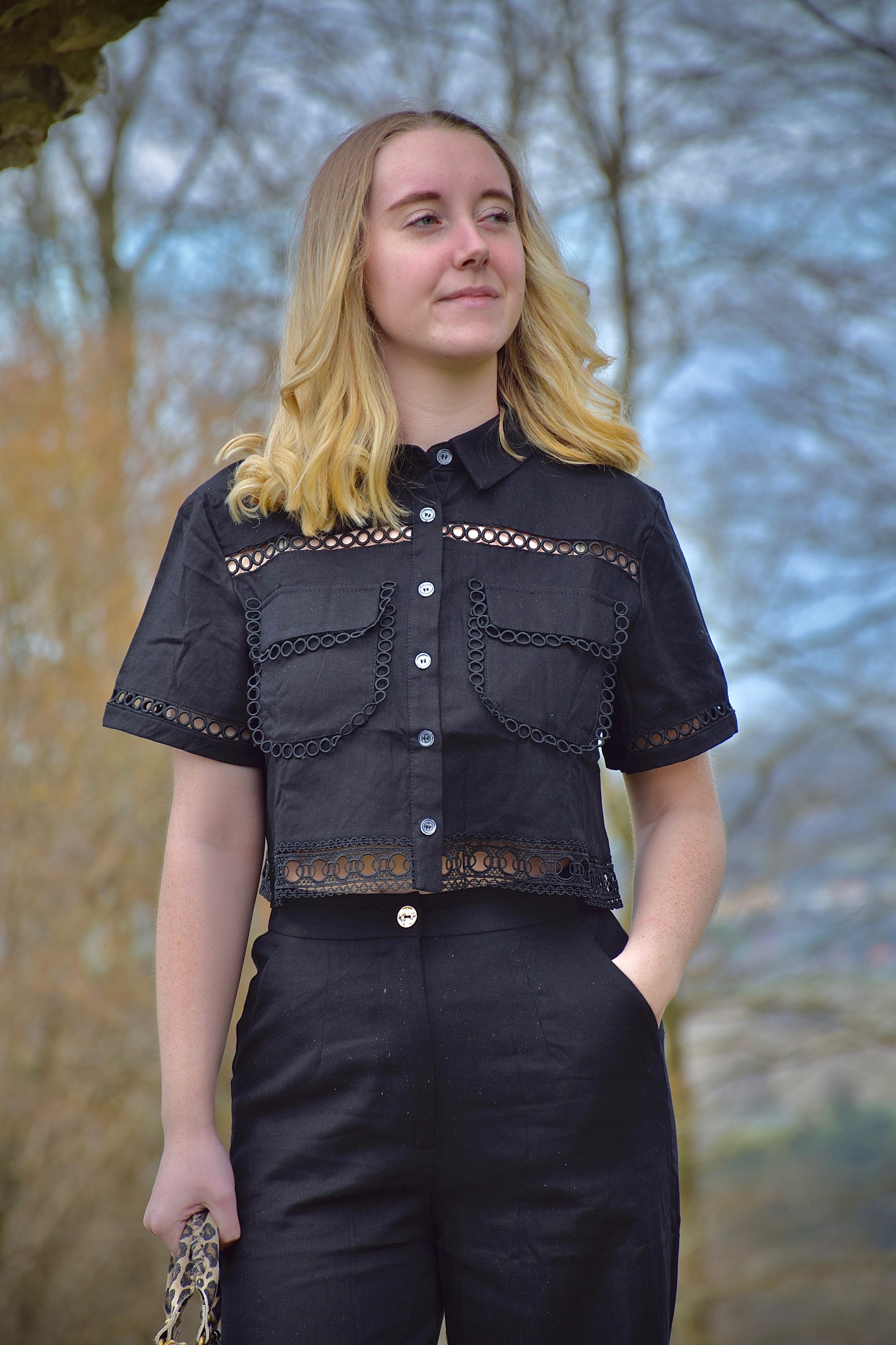 Chemisier noir Judith