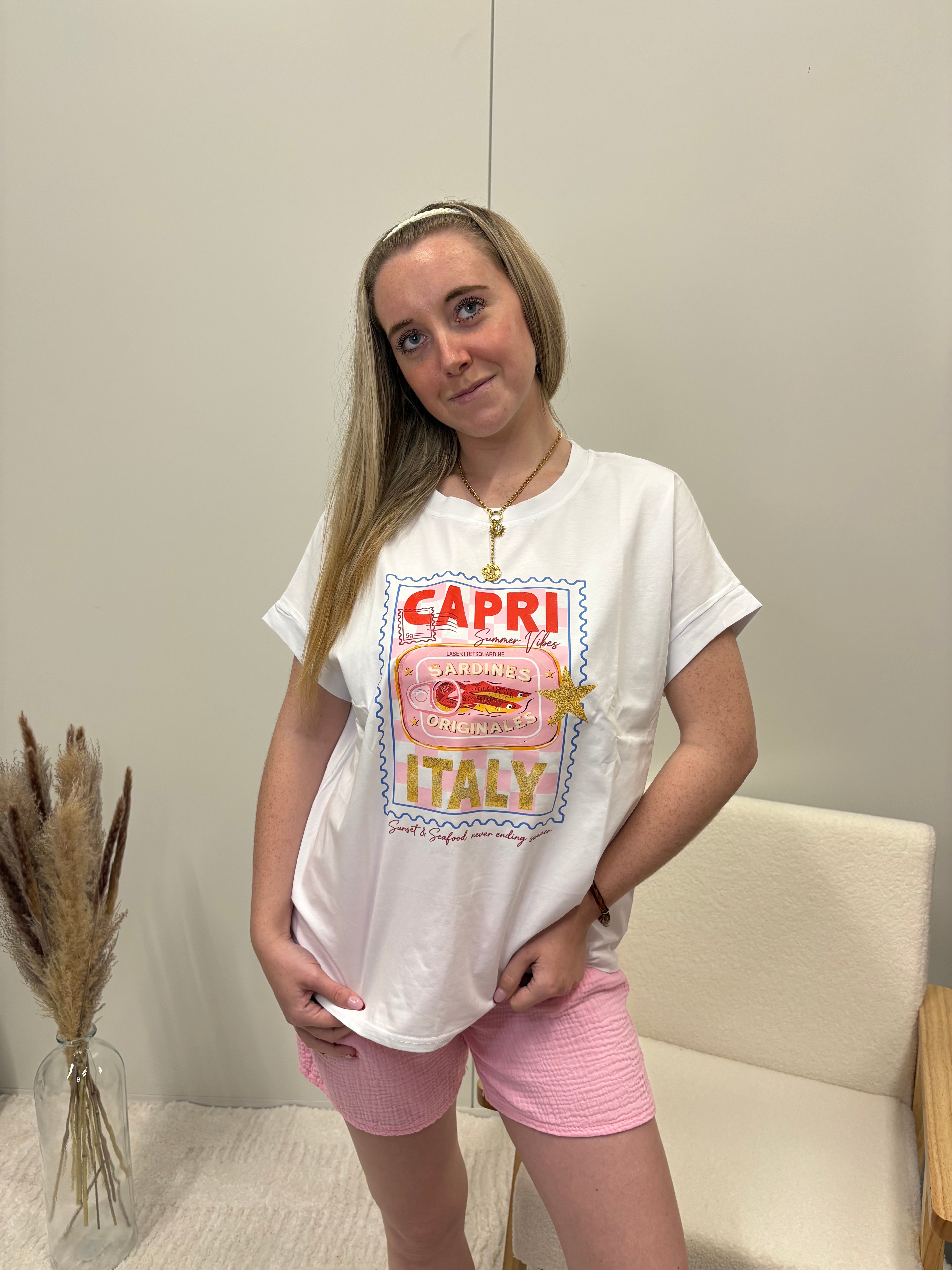 T shirt capri