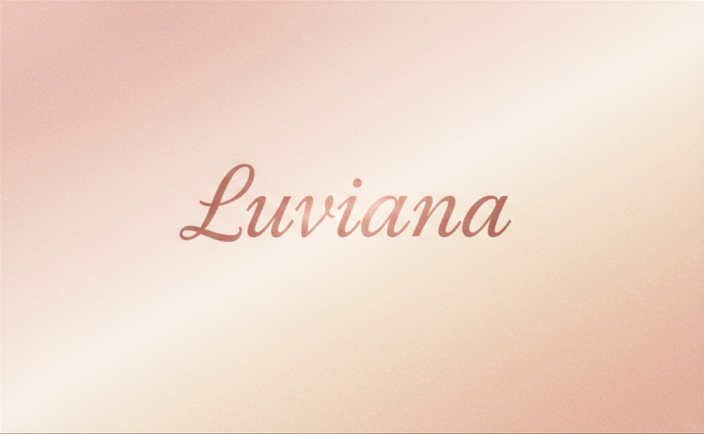 juste une carte cadeau avec la seule inscription Luviana